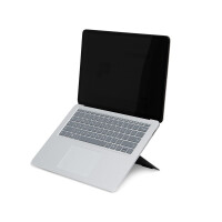 R-Go Riser R-Go Attachable Laptopst&auml;nder - verstellbar - schwarz - Schwarz - Aluminium - 25,4 cm (10&quot;) - 55,9 cm (22&quot;) - 5 kg - 85 - 65 mm