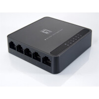 LevelOne Switch 5x GE GEU-0522 Kunststoff - Switch - 1 Gbps