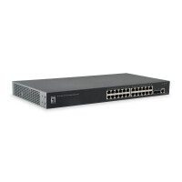 LevelOne GTL-2661 - Switch - 24 x 10/100/1000+ 2 10...