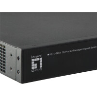 LevelOne GTL-2661 - Switch - 24 x 10/100/1000+ 2 10 Gigabit SFP+ - Switch - Glasfaser (LWL)