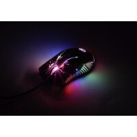 Manhattan 190220 - rechts - Optisch - USB Typ-A - 7200 DPI - Schwarz