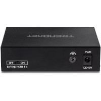 TRENDnet TE-FP051 - Unmanaged - Fast Ethernet (10/100) - Vollduplex - Power over Ethernet (PoE) - Wandmontage