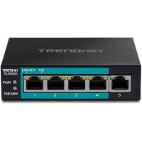 TRENDnet TE-FP051 - Unmanaged - Fast Ethernet (10/100) - Vollduplex - Power over Ethernet (PoE) - Wandmontage