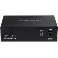 TRENDnet TE-FP051 - Unmanaged - Fast Ethernet (10/100) - Vollduplex - Power over Ethernet (PoE) - Wandmontage