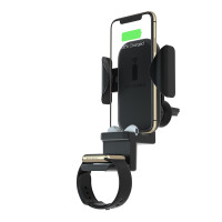 TerraTec ChargeAir All Car - Handy/Smartphone - Smartwatch - Aktive Halterung - Auto - Schwarz
