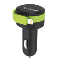 Ultron RealPower 257637 - Auto - Zigarettenanzünder - 5 V - 4,8 A - 0,58 m - Schwarz - Grün