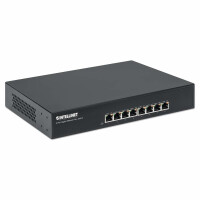 Intellinet 8-Port Gigabit Ethernet PoE+ Switch - IEEE 802.3at/af Power-over-Ethernet (PoE+/PoE)-konform - 140 W - Endspan - Desktop - 19" Rackmount - Gigabit Ethernet (10/100/1000) - Vollduplex - Power over Ethernet (PoE) - Rack-Einbau