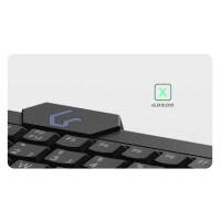 KeySonic KSK-3210ELU Super-Mini Tastatur DE-Layout Hintergrundbeleuchtung Touchpad