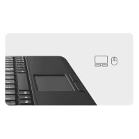 KeySonic KSK-3211ELU Super-Mini Tastatur DE-Layout Hintergrundbeleuchtung Touchpad