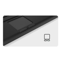 MaxPoint KSK-5211ELU Mini Tastatur DE-Layout Hintergrundbeleuchtung Touchpad