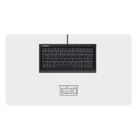 MaxPoint KSK-3011ELC Super-Mini Tastatur DE-Layout integrierter Numernblock