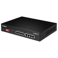 Edimax GS-1008PL V2 - Managed - L2 - Gigabit Ethernet (10/100/1000) - Power over Ethernet (PoE) - Rack-Einbau - 1U