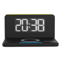 RealPower ChargeAir - Digitaler Wecker - Rechteck -...