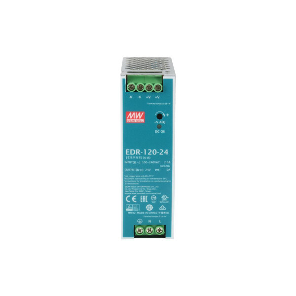 LevelOne POW-2441 - 120 W - 90 - 264 V - Überspannung - Überlastschutz - Kurzschluß - 474600 h - UL508 - TUV EN60950-1 - EAC TP TC 004 - BSMI CNS14336-1 approved;(meet EN60204-1) - China