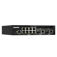 QNAP QSW-M2108R-2C - Managed - L2 - 2.5G Ethernet (100/1000/2500) - Vollduplex - Power over Ethernet (PoE) - Rack-Einbau