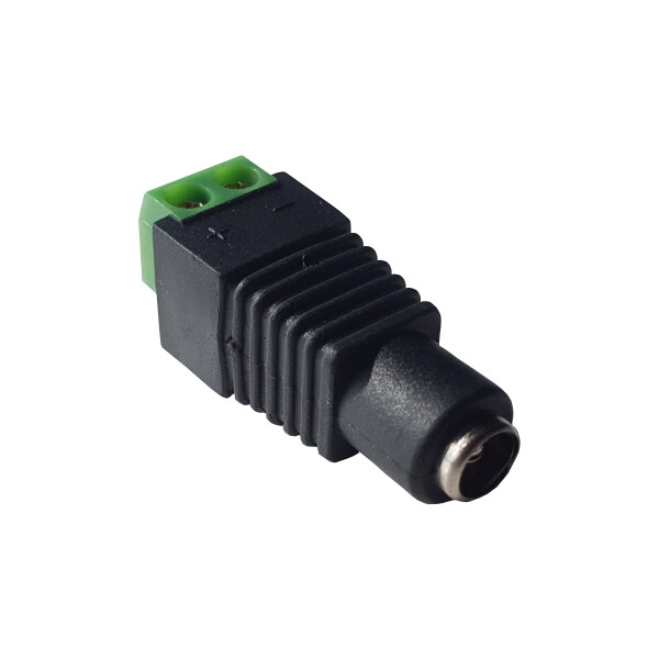 WANTEC 5831 - Gerade - Weiblich - Schwarz - Grün - 2,1 mm - 5,5 mm - 1 Stück(e)