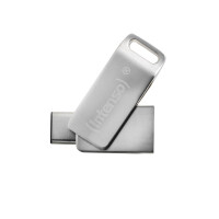 Intenso cMobile Line - 64 GB - USB Type-A / USB Type-C - 3.2 Gen 1 (3.1 Gen 1) - 70 MB/s - Drehring - Silber