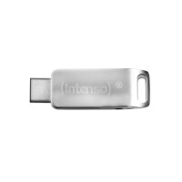 Intenso cMobile Line - 64 GB - USB Type-A / USB Type-C - 3.2 Gen 1 (3.1 Gen 1) - 70 MB/s - Drehring - Silber
