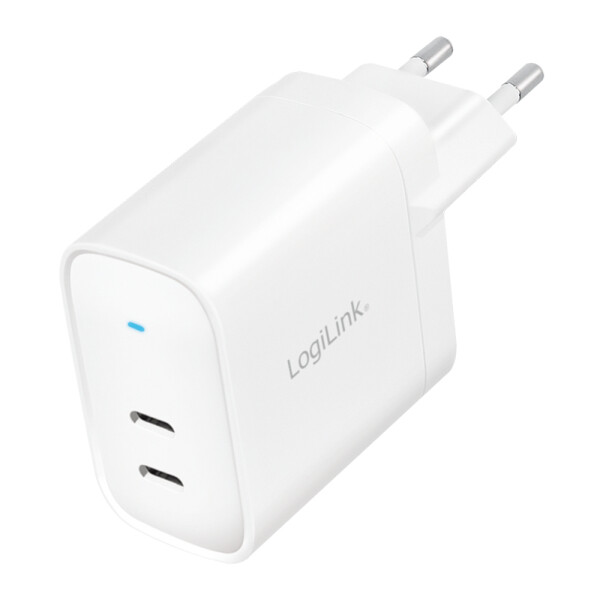 LogiLink PA0282 - USB-Ladegerät 40 w 2 x USB-C GaN - PC-/Server Netzteil