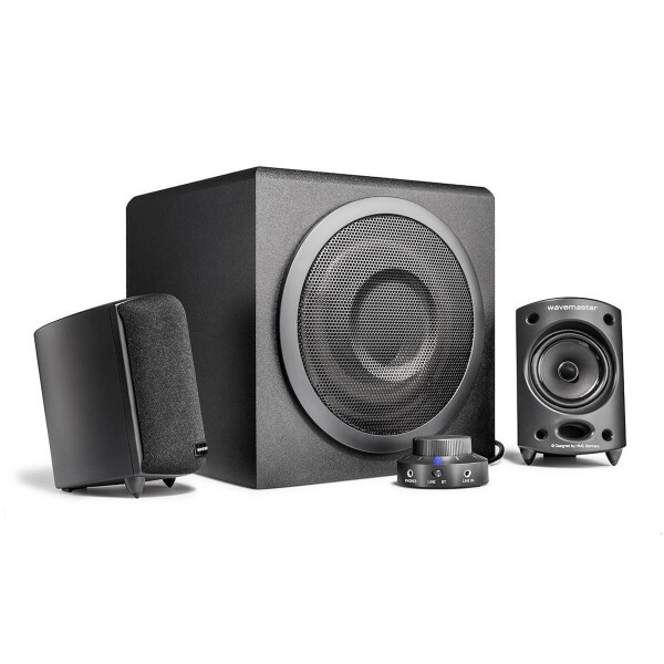 Wavemaster MOODY BT - 2.1 Kanäle - 65 W - Universal - Grau - Holz - Verkabelt