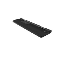 Contour Design RollerMouse Pro (Kabelgebunden) mit Slim Handballenauflage aus veganem Leder - Beidhändig - Rollerbar - USB Typ-A - 2800 DPI - Schwarz