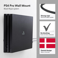 Floating Grip Playstation 4 Pro and Controller Wall Mount - Bundle Black - FG0125 - PlayStation - PlayStation 4 Pro