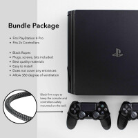 Floating Grip Playstation 4 Pro and Controller Wall Mount - Bundle Black - FG0125 - PlayStation - PlayStation 4 Pro