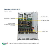 Supermicro SYS-120C-TR - DVD-ROM - 860 W - Rack (1U)