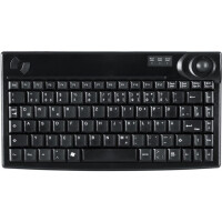 Cherry Active Key AK-440-TI - Full-size (100%) - Verkabelt - USB - QWERTY - Schwarz