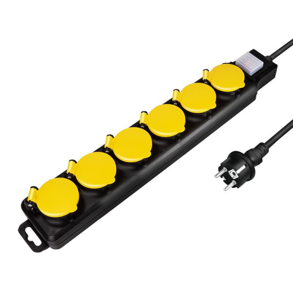 LogiLink LPS256 - 1,5 m - 6 AC-Ausgänge - Outdoor - Typ F - Typ F - IP44