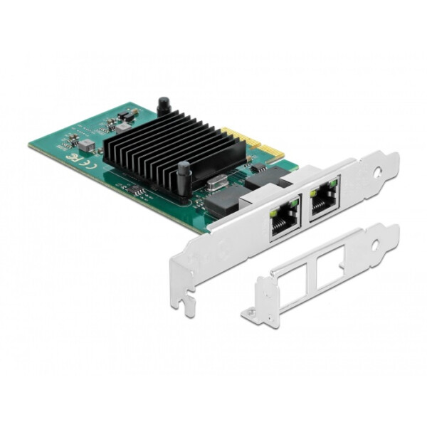 Delock 89021 - Eingebaut - Kabelgebunden - PCI Express - Ethernet - 1000 Mbit/s - Schwarz - Grün - Metallisch