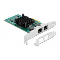 Delock 89021 - Eingebaut - Kabelgebunden - PCI Express - Ethernet - 1000 Mbit/s - Schwarz - Gr&uuml;n - Metallisch