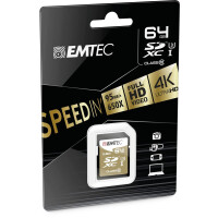 EMTEC ECMSD64GXC10SP - 64 GB - SDXC - Klasse 10 - 95 MB/s - 90 MB/s - Schwarz