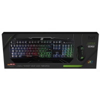 MEDIARANGE Gaming Series Set Tastatur+ Maus QWERTZ sw - Tastatur - 104 Tasten