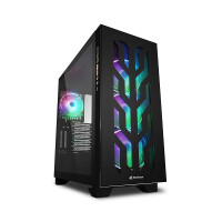 Sharkoon ELITE SHARK CA300T - Tower - PC - Schwarz - ATX - EATX - micro ATX - Mini-ITX - Gaming - Multi