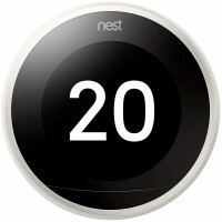 Google Nest Learning Thermostat - WLAN - 802.11a,802.11b,802.11g,Wi-Fi 4 (802.11n) - Wei&szlig; - LCD - 53 x 53 mm - 480 x 480 Pixel