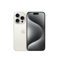 Apple iPhone 15 Pro 256 GB Titan Wei&szlig; MTV43ZD/A - Smartphone - 256 GB