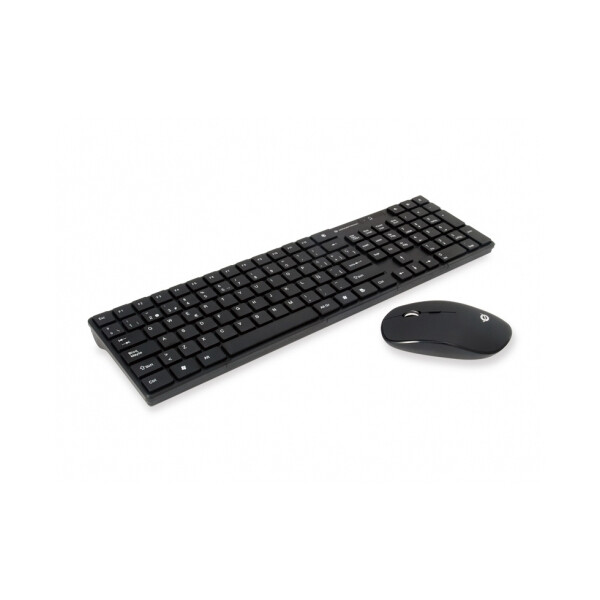 Conceptronic Orazio - Volle Größe (100%) - RF Wireless - QWERTY - Schwarz - Maus enthalten