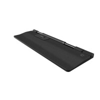 Contour Design RollerMouse Pro Kabellos mit Extended Handballenauflage aus veganem Leder - Beidhändig - Rollerbar - RF Wireless + Bluetooth + USB Type-A - 2800 DPI - Schwarz