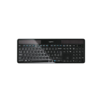 Logitech Wireless Solar Keyboard K750 - Volle Größe (100%) - Kabellos - RF Wireless - QWERTY - Schwarz