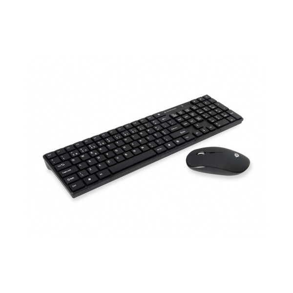 Conceptronic Orazio - Volle Größe (100%) - RF Wireless - AZERTY - Schwarz - Maus enthalten