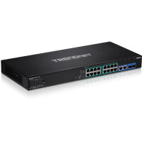 TRENDnet TPE-3018LS - Managed - Gigabit Ethernet (10/100/1000) - Vollduplex - Power over Ethernet (PoE) - Rack-Einbau - 1U