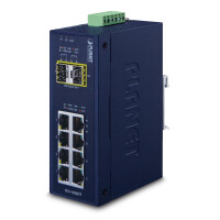 Planet Industrial 8 100/1000X SFP+ 2-Port...
