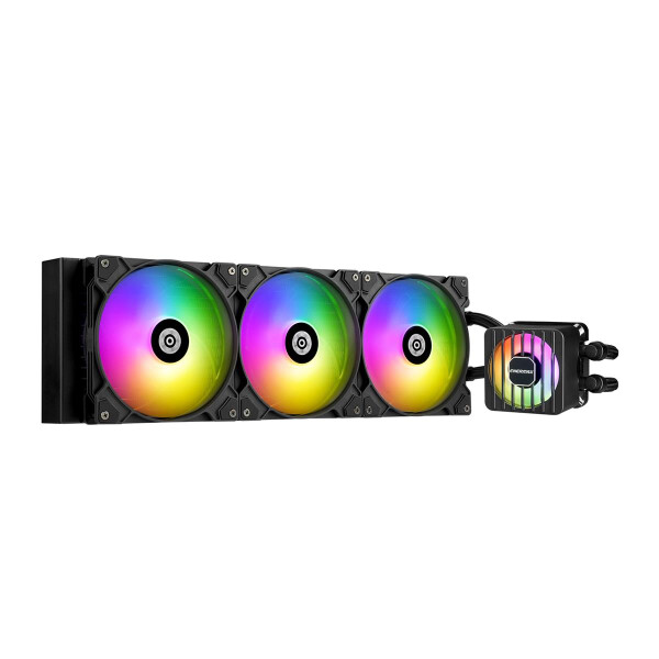 Enermax LIQMAXFLO 420mm CPU AIO Flüssigkeitskühler - Xtreme Doppelkammerpumpe- VRM