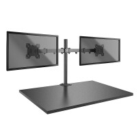 Lindy Dual Display Bracket w/ Pole & Desk Clamp -...
