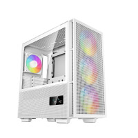 Deepcool CH560 DIGITAL WH - Midi Tower - PC - Weiß - ATX - EATX - micro ATX - Mini-ITX - ABS - Stahl - Gehärtetes Glas - Multi