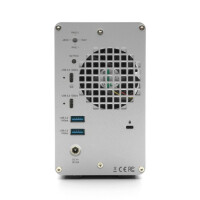OWC Mercury Elite Pro Dual - HDD / SSD-Geh&auml;use - 2.5/3.5 Zoll - SATA - 10 Gbit/s - USB Konnektivit&auml;t - Silber