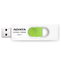 ADATA UV320 - 128 GB - USB Typ-A - 3.2 Gen 1 (3.1 Gen 1) - Dia - 7,9 g - Gr&uuml;n - Wei&szlig;