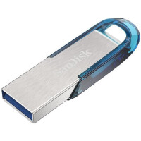 SanDisk Ultra Flair - 32 GB - USB Typ-A - 3.2 Gen 1 (3.1 Gen 1) - 150 MB/s - Ohne Deckel - Blau - Silber