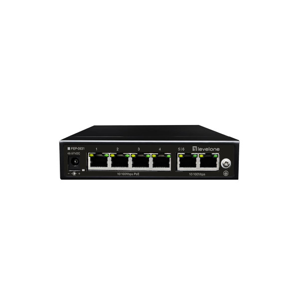 LevelOne FEP-0631 - Fast Ethernet (10/100) - Power over Ethernet (PoE)